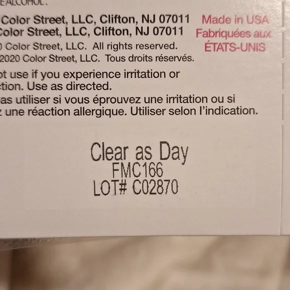 Color street 100% nail polish strips Clear as Day plus home sleet home twosies - Picture 2 of 2